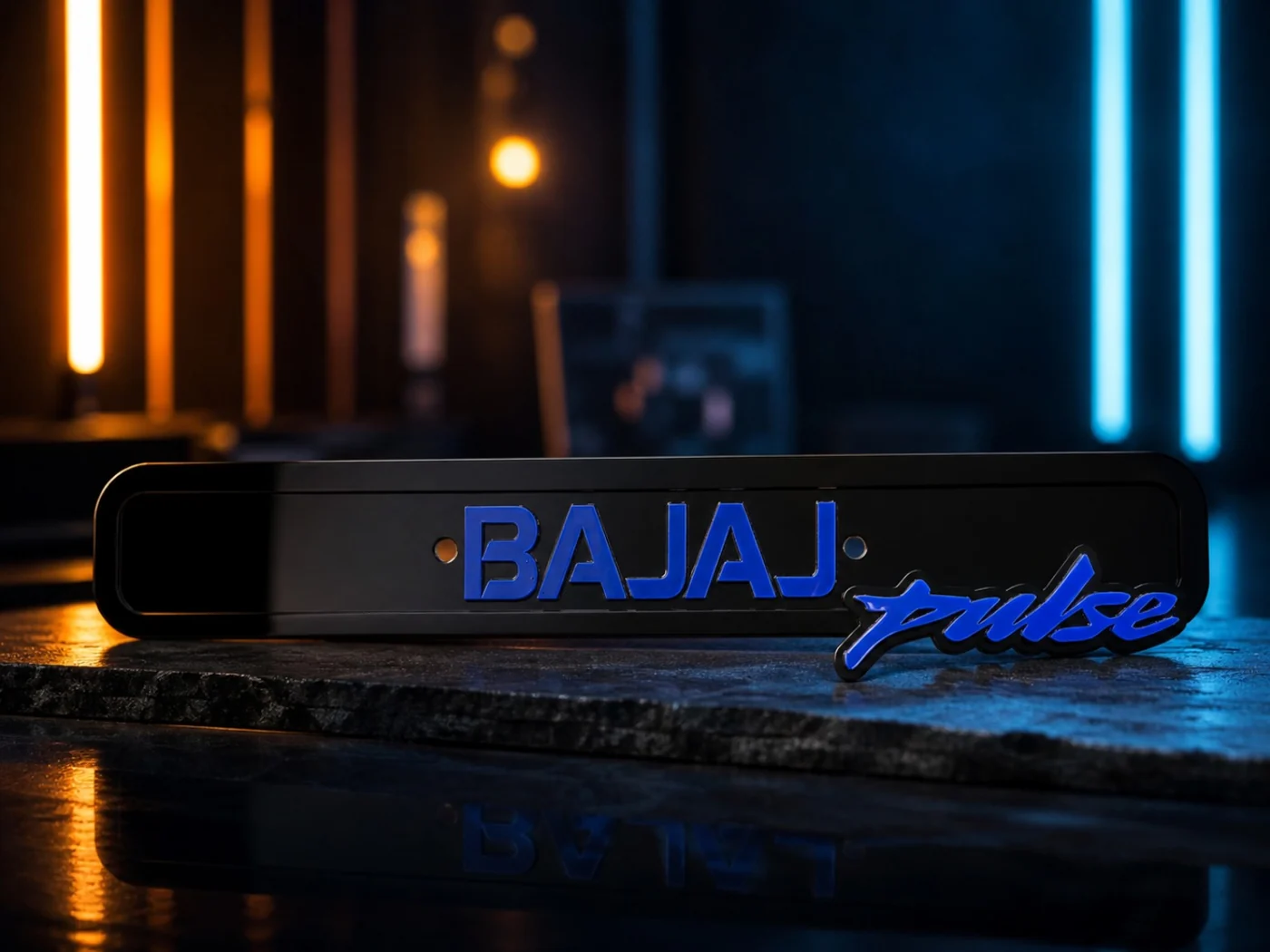 پلاک تزئینی جلو موتور BAJAJ