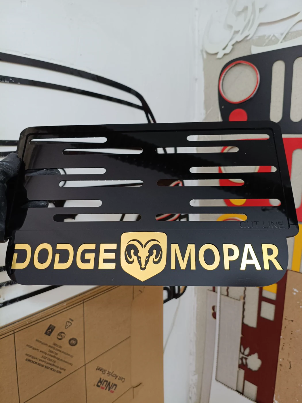 قاب پلاک طرح DODGE MOPAR