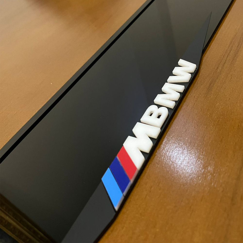 جزئیات قاب پلاک خودرو مدل POWER مناسب برای bmw x4